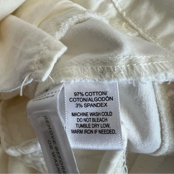 LOFT Ann Taylor Cream Summer Skinny Pants 8 - Picture 8 of 8